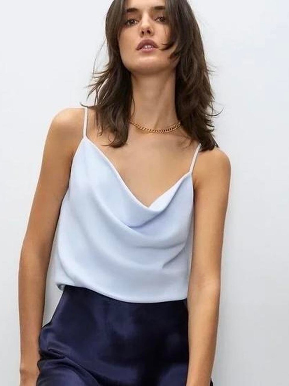 Aritzia Wilfred Muse Camisole Aura Blue Size XS